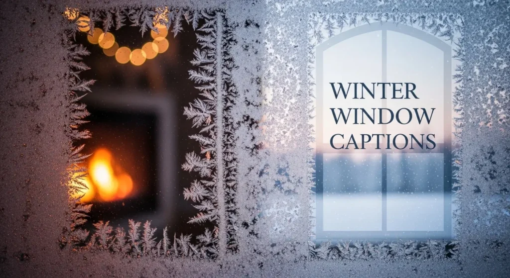 Winter Window Captions