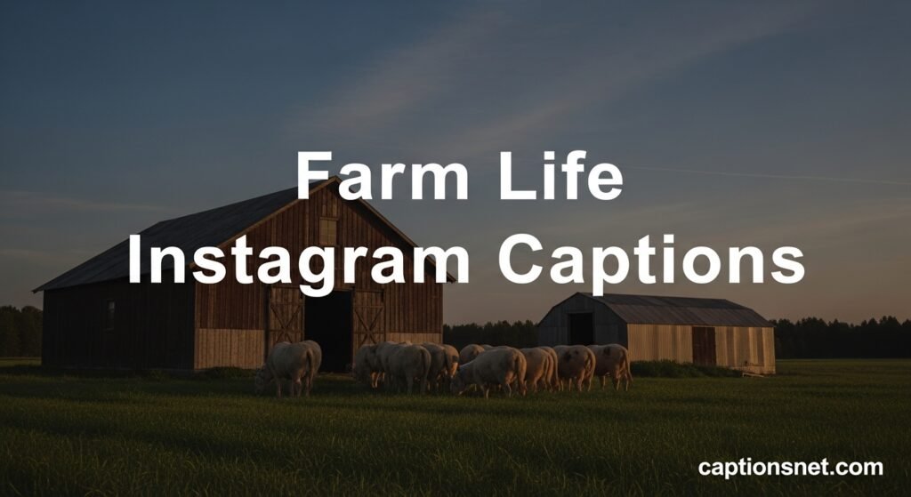 Farm Life Instagram Captions