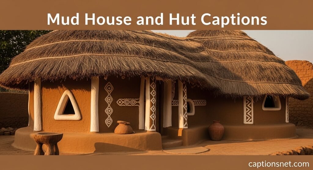 Mud House and Hut Captions