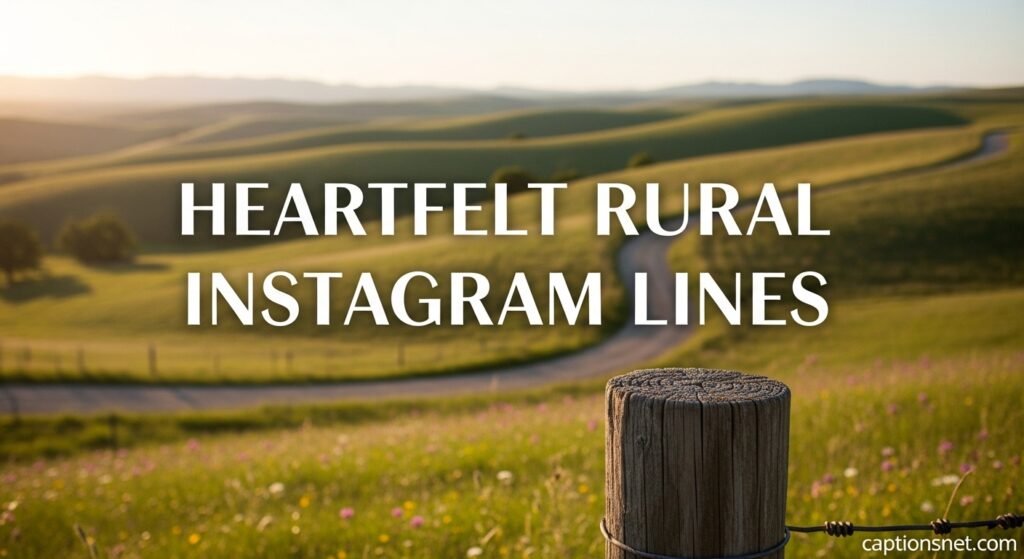Heartfelt Rural Instagram Lines