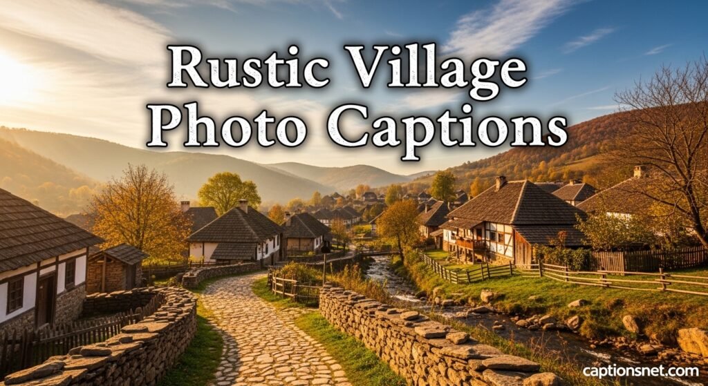Rustic Village Photo Captions
