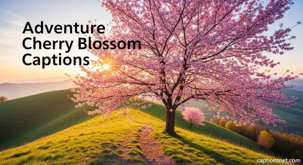Adventure Cherry Blossom Captions