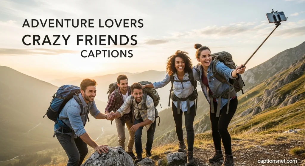 Adventure Lovers Crazy Friends Captions