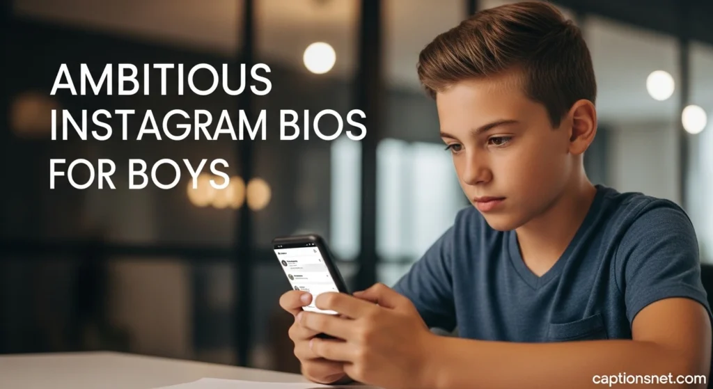Ambitious Instagram Bios for Boys