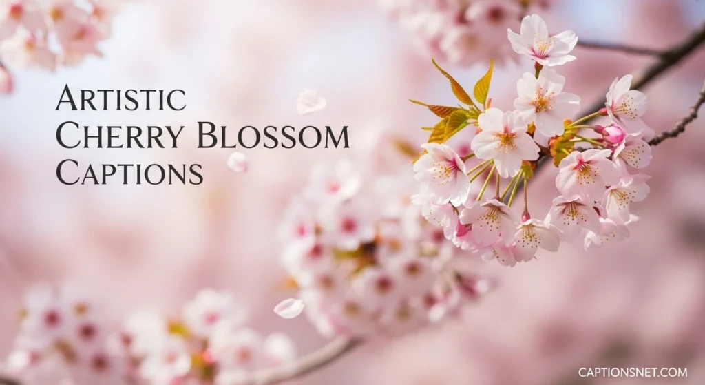 Artistic Cherry Blossom Captions