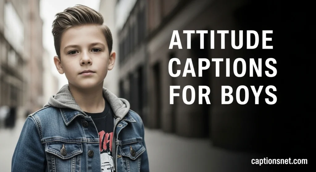 Attitude Captions for Boys