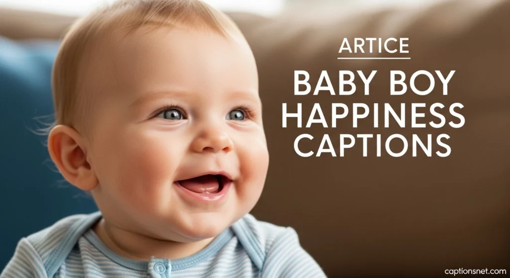 Baby Boy Happiness Captions