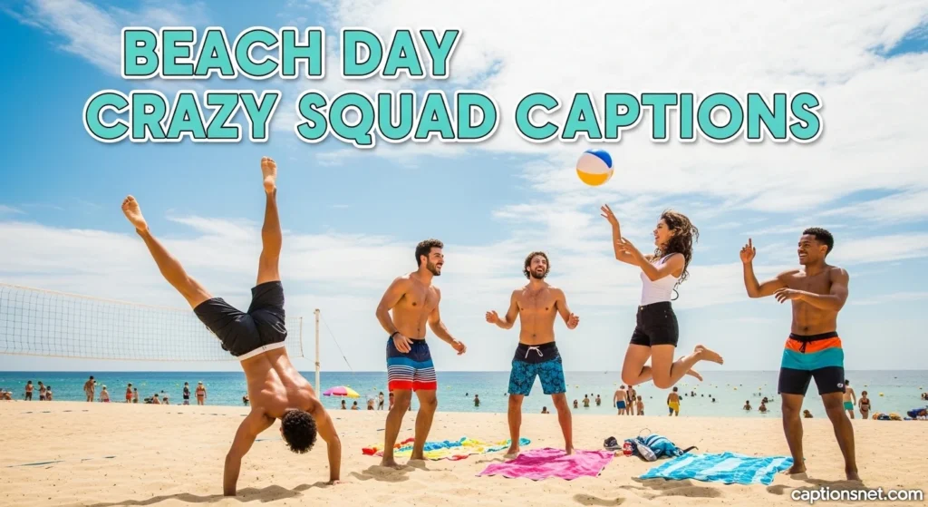 Beach Day Crazy Squad Captions