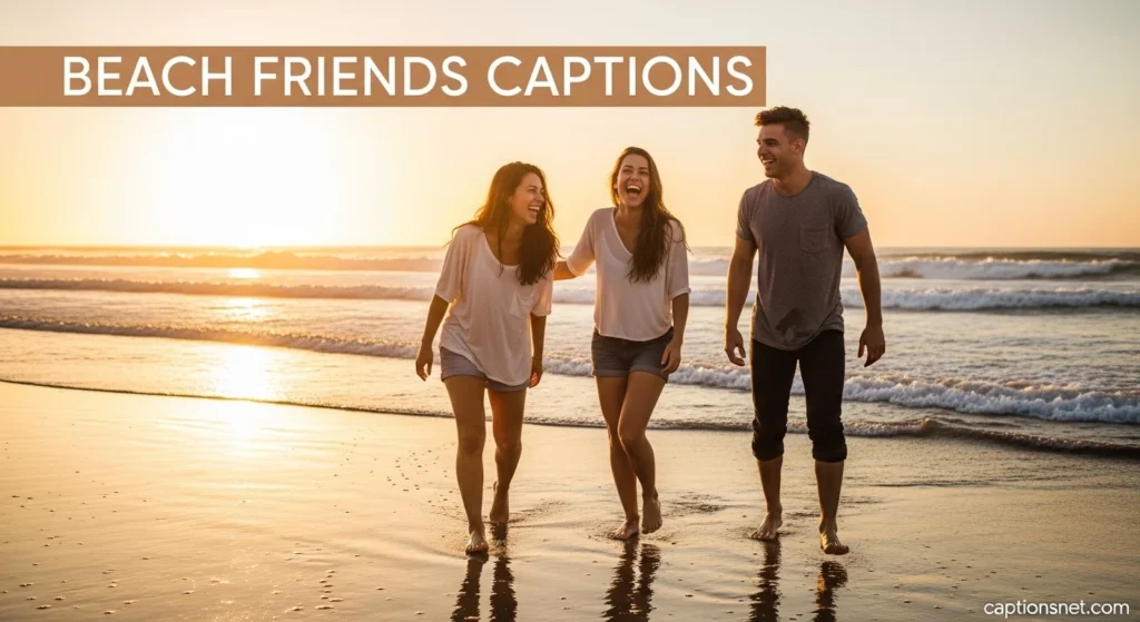 Beach Friends Captions