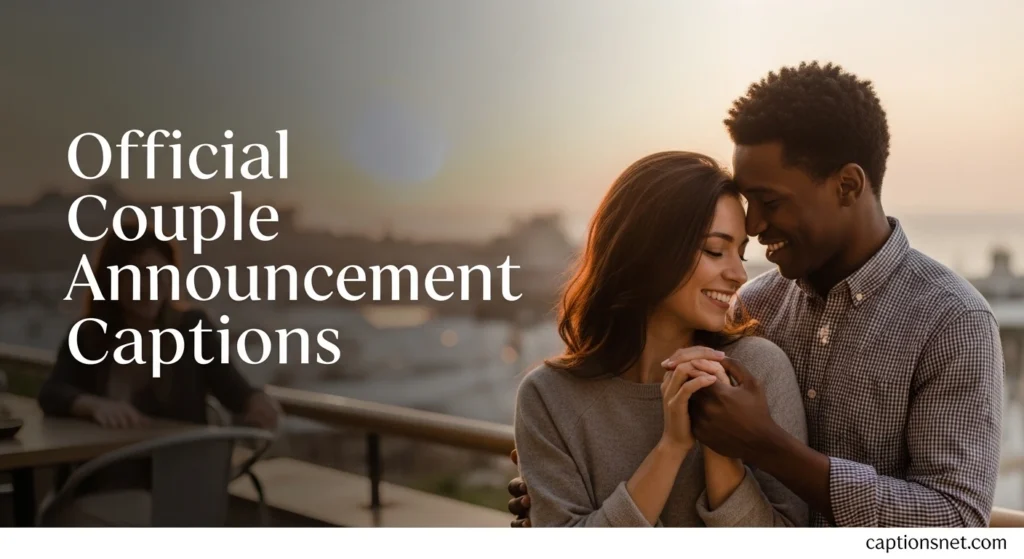 Official Couple Announcement Captions