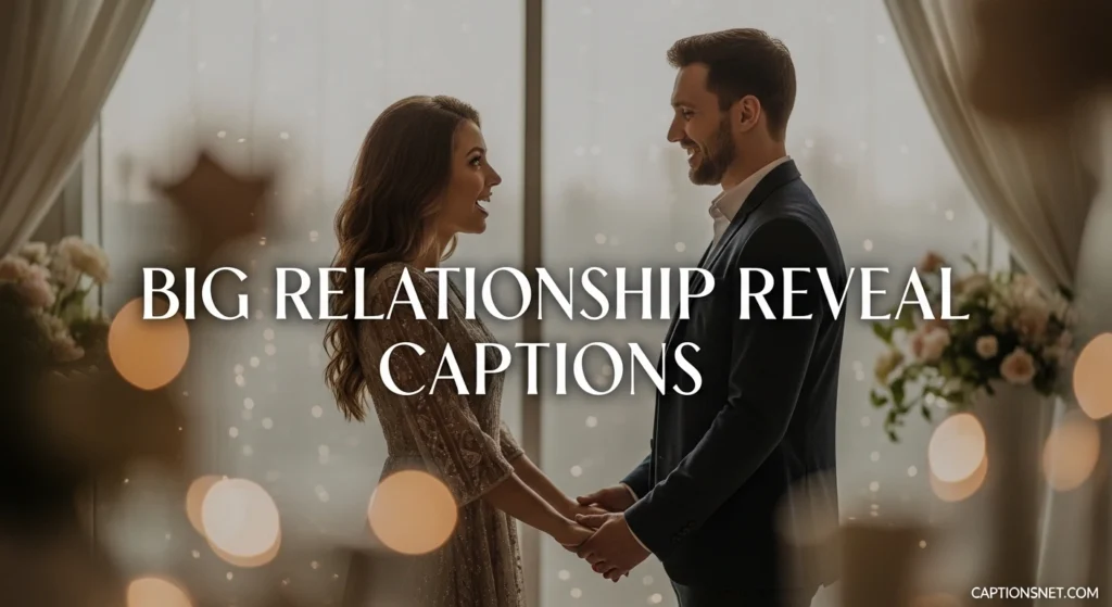 Big Relationship Reveal Captions