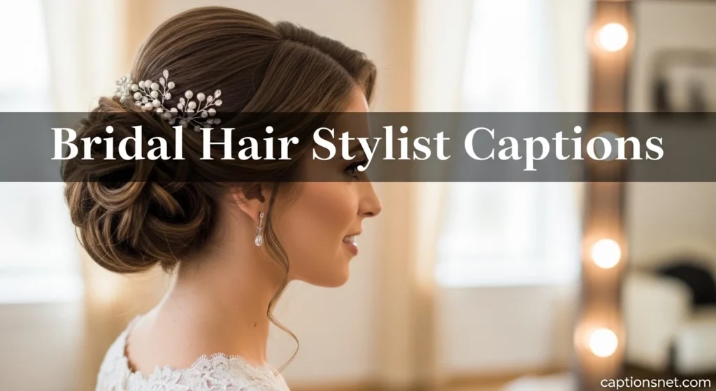 Bridal Hair Stylist Captions
