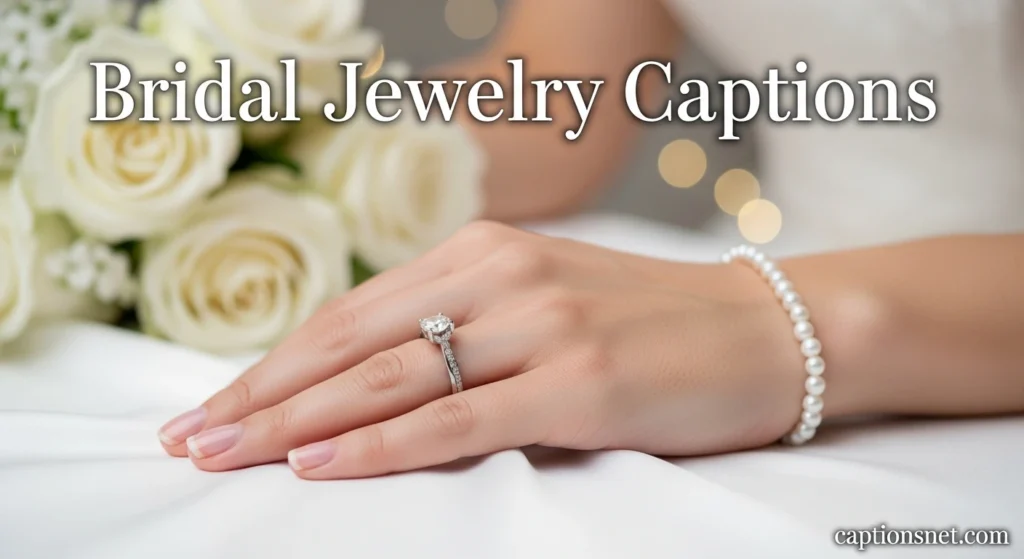 Bridal Jewelry Captions
