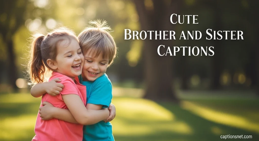 Cute Brother and Sister Captions