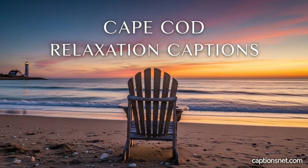 Cape Cod Relaxation Captions