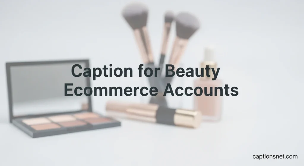 Caption for Beauty Ecommerce Accounts