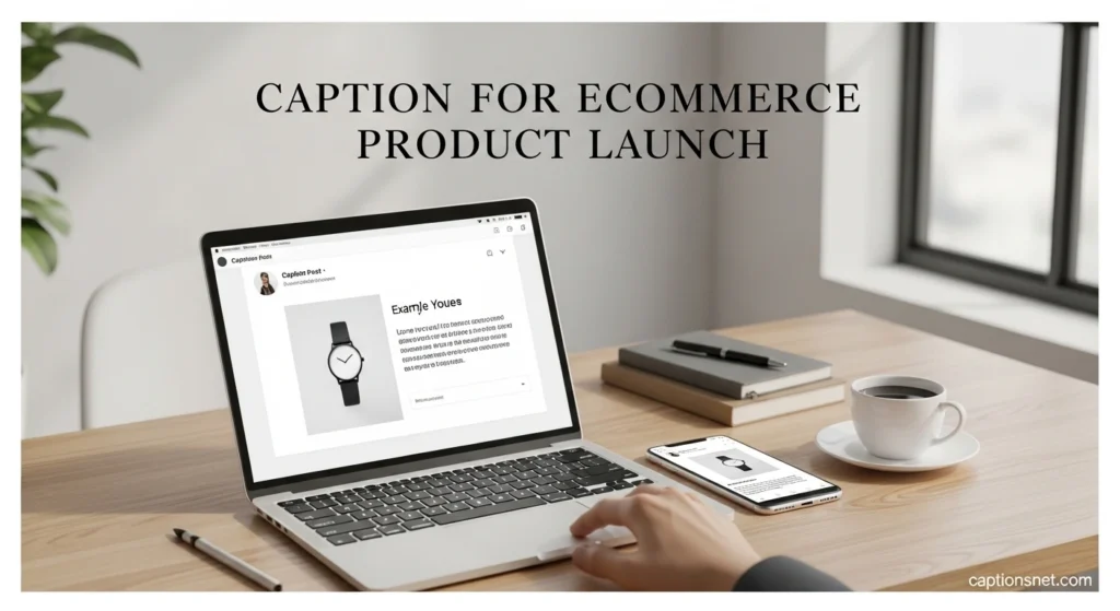 Caption for Ecommerce Product Launch