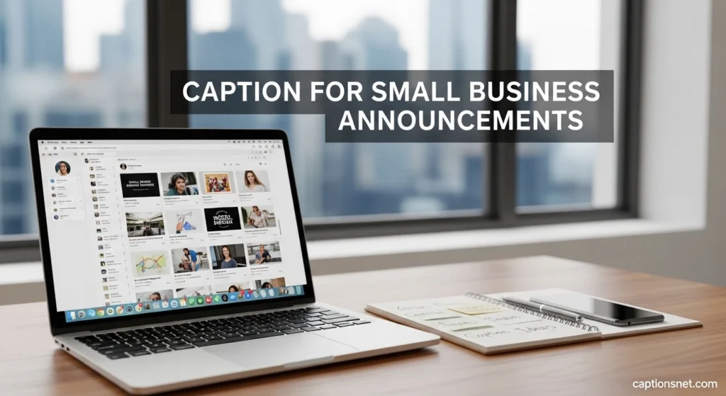 Caption for Small Business Announcements