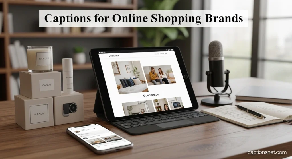 Captions for Online Shopping Brands
