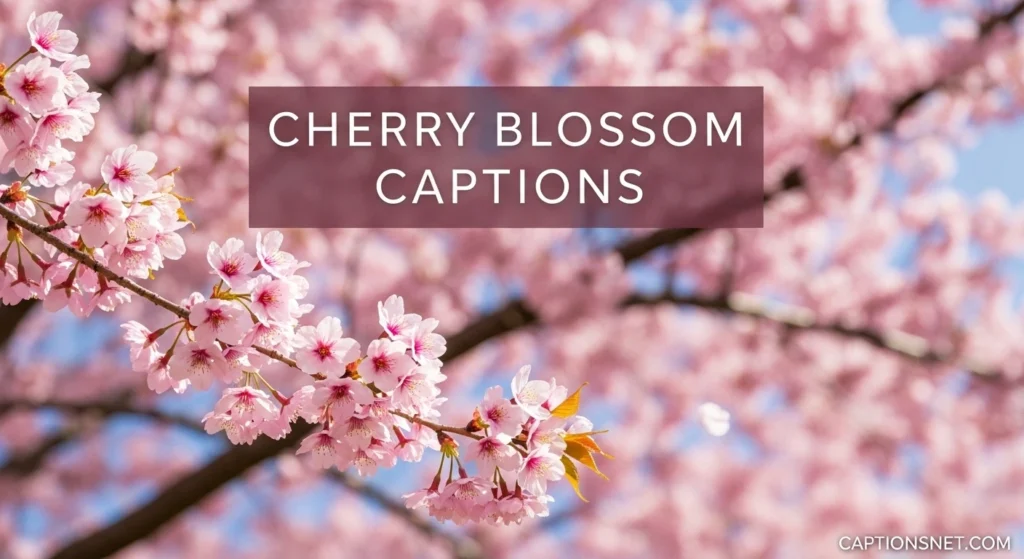 Cherry Blossom Captions