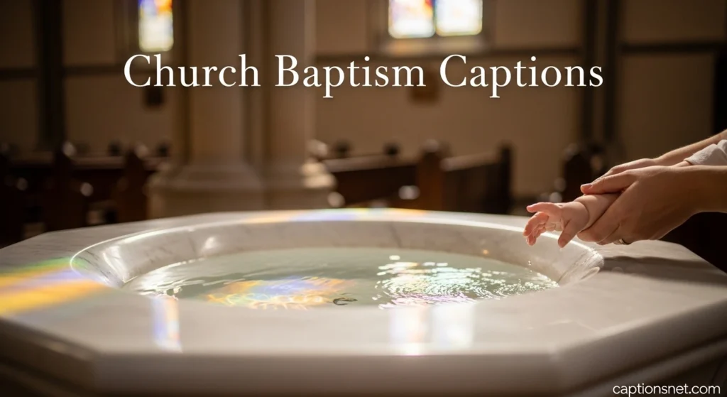 Church Baptism Captions