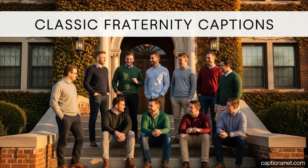 Classic Fraternity Captions
