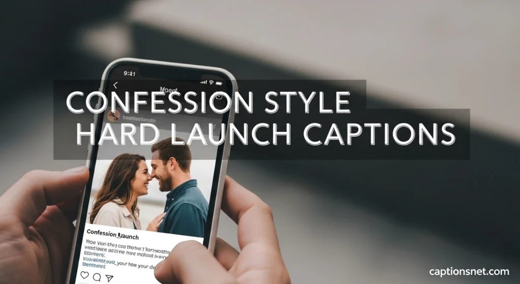 Confession Style Hard Launch Captions
