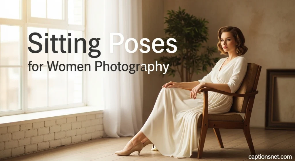 Sitting Poses for Women Photography