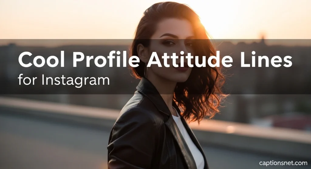 Cool Profile Attitude Lines for Instagram