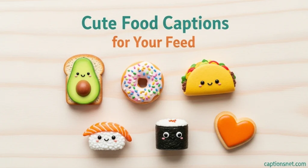 Cute Food Captions for Your Feed