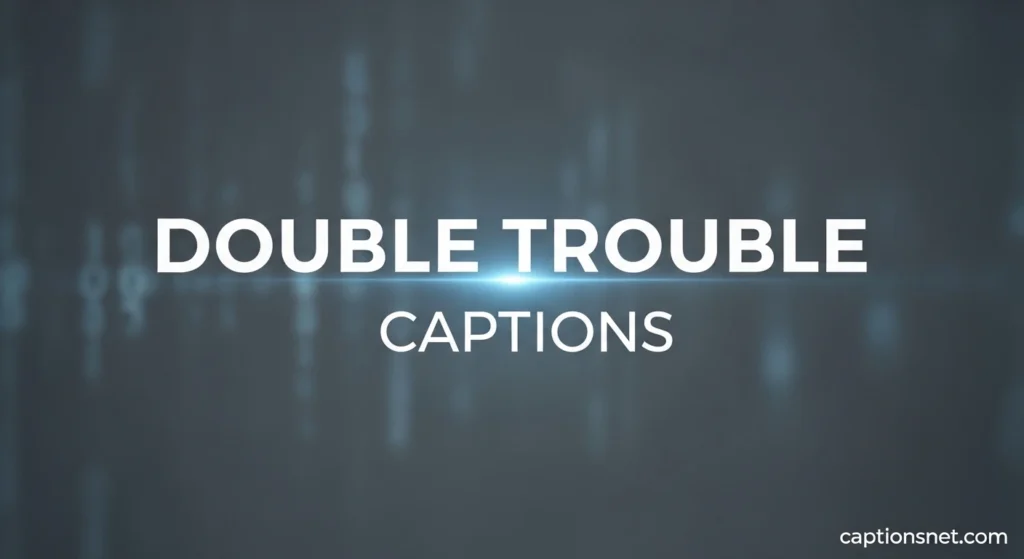 Double Trouble Captions