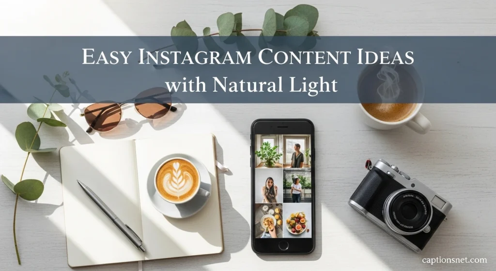 Easy Instagram Content Ideas with Natural Light