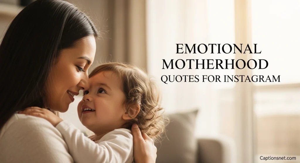 Emotional Motherhood Quotes for Instagram