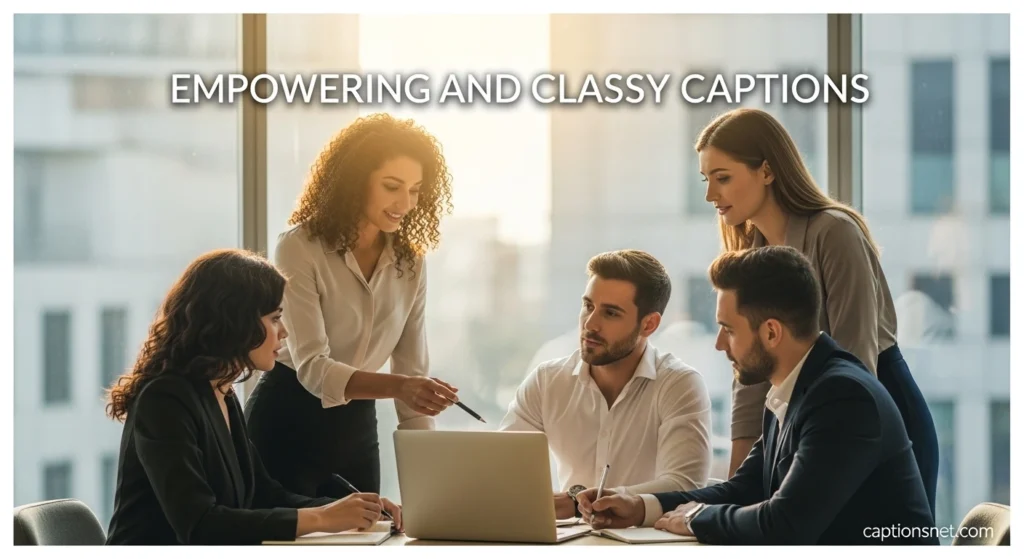 Empowering and Classy Captions