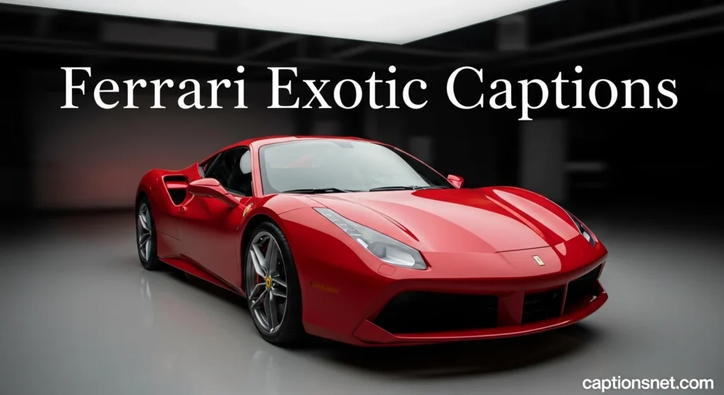 Ferrari Exotic Captions
