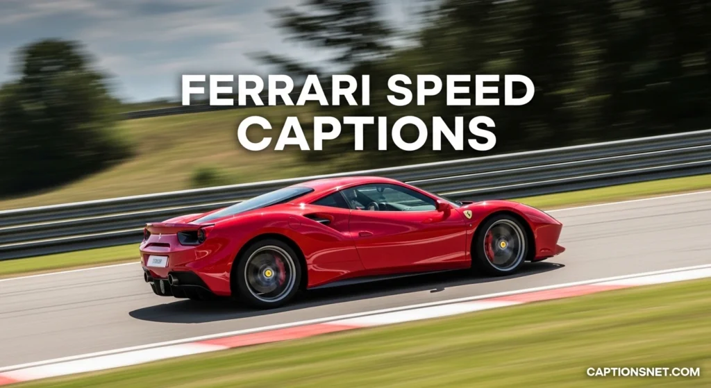 Ferrari Speed Captions
