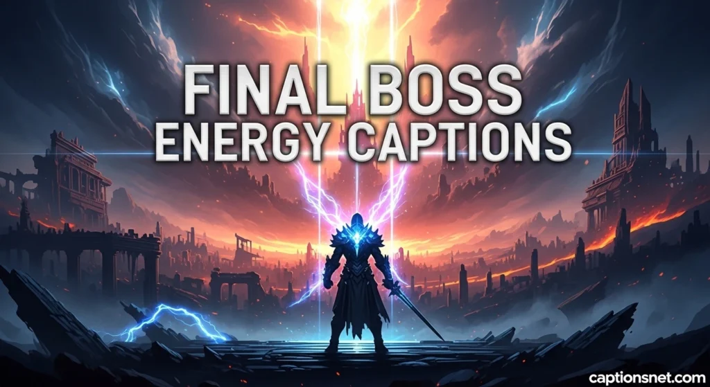 Final Boss Energy Captions