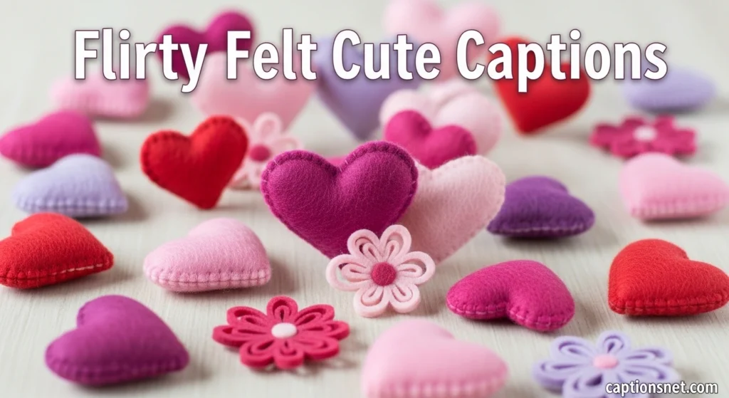 Flirty Felt Cute Captions