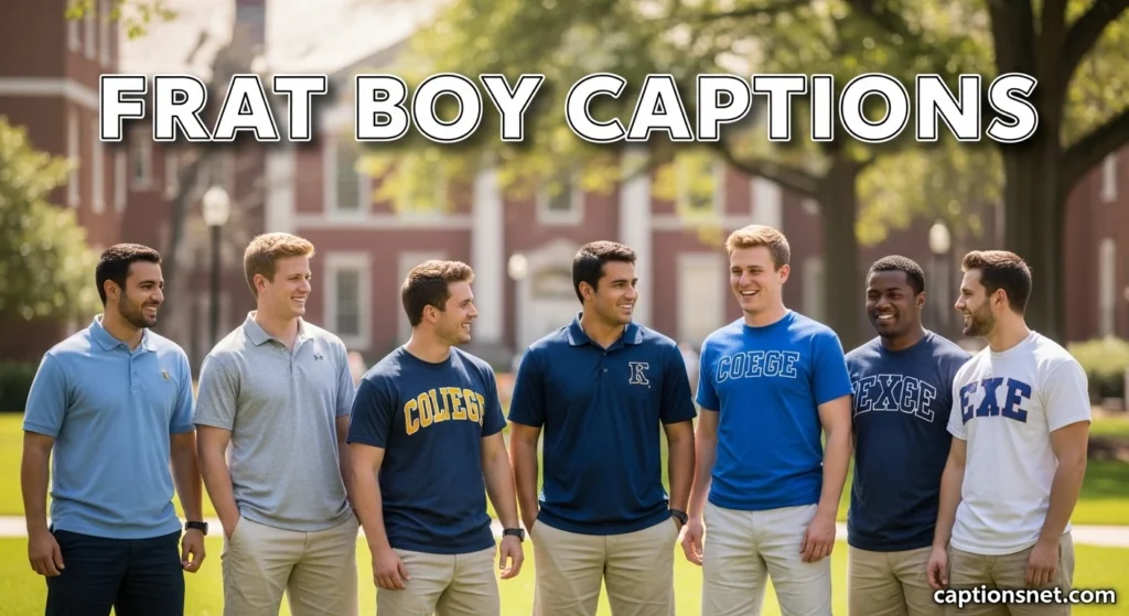 Frat Boy Captions