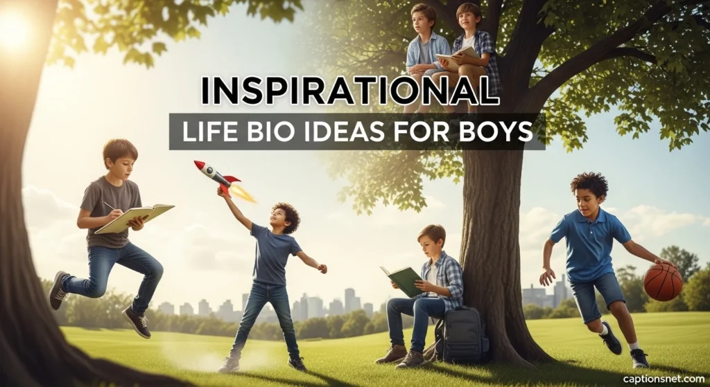Inspirational Life Bio Ideas for Boys