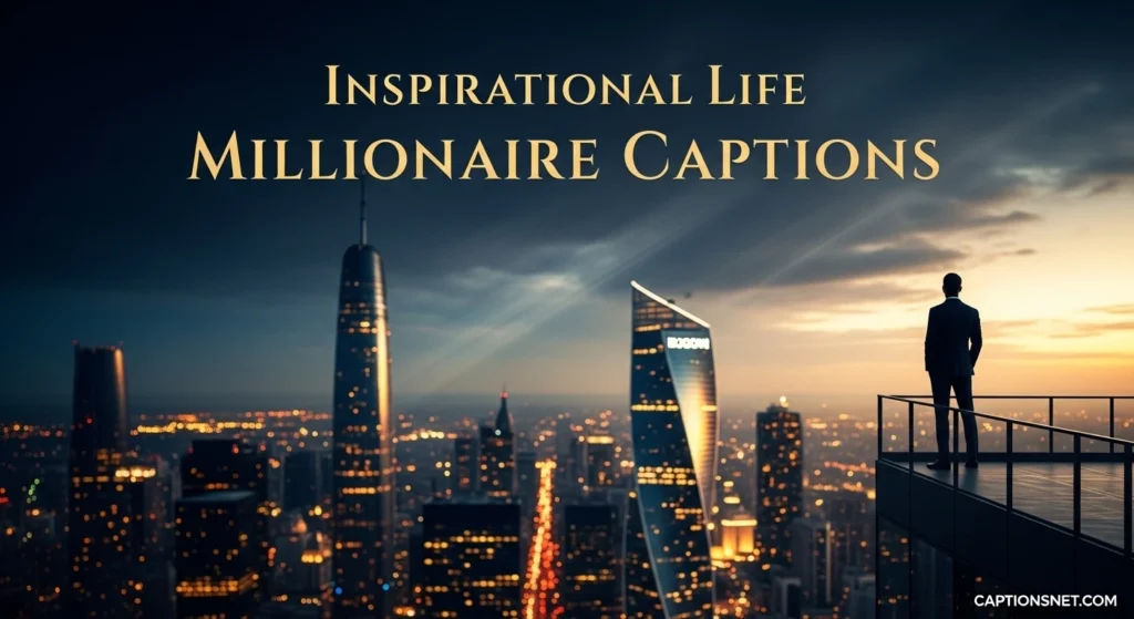 Inspirational Life Millionaire Captions