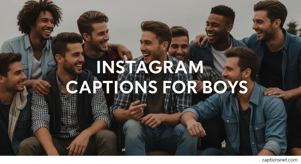 Instagram Captions for Boys