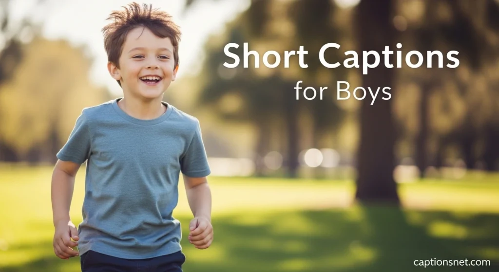 Short Captions for Boys