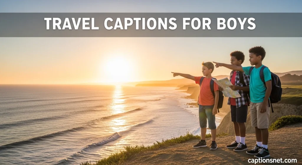 Travel Captions for Boys