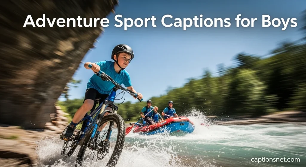 Adventure Sport Captions for Boys