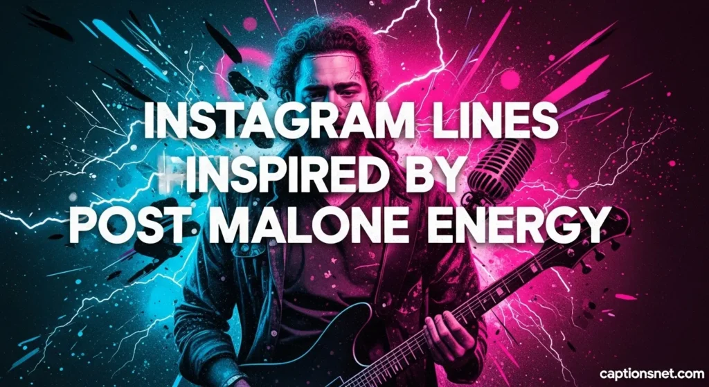 Instagram Lines Inspired by Post Malone Energy
