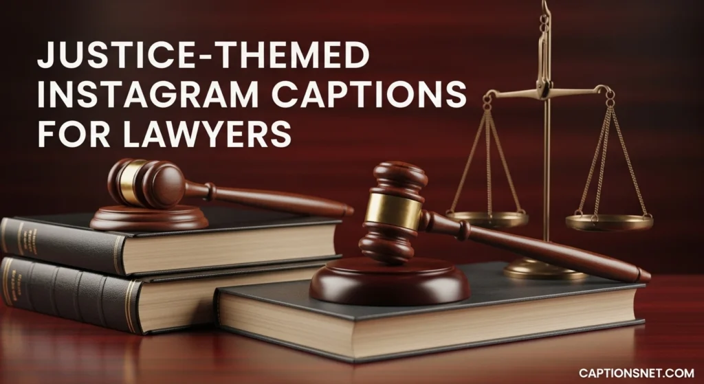 Justice-Themed Instagram Captions for Lawyers