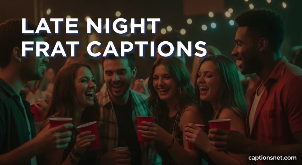 Late Night Frat Captions