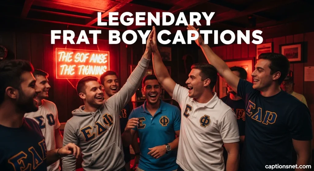 Legendary Frat Boy Captions