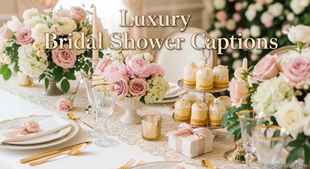 Luxury Bridal Shower Captions